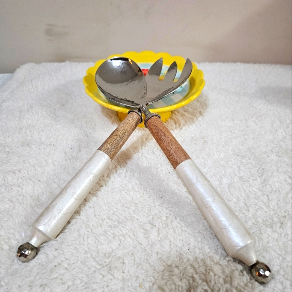 Vintage Salad Serving Set